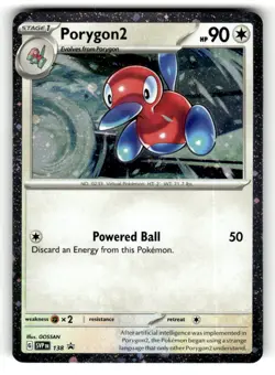 Porygon2 (Cosmos Holo) 138 Promo Scarlet & Violet Promo Pokemon Lightly Played - Image 1