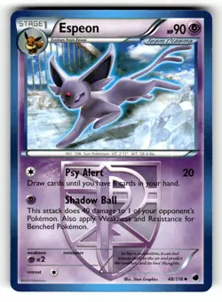 Espeon 48/116 Uncommon Plasma Freeze Pokemon Near Mint - Image 1