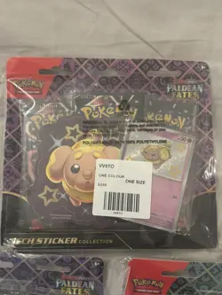 Pokemon TCG Paldean Fates Tech Sticker Collection 3 Pack Blister 3X New & Sealed - Image 3