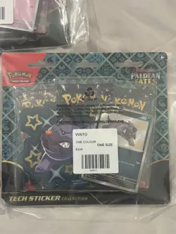 Pokemon TCG Paldean Fates Tech Sticker Collection 3 Pack Blister 3X New & Sealed - Image 4