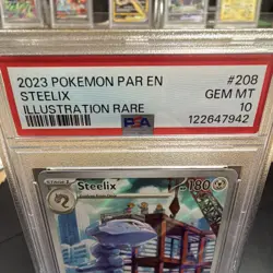 The Pokemon Company Pokemon TCG Steelix 208/182 Paradox Rift IR Holo PSA 10 - Image 2