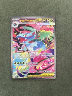 🍃 Mega Venusaur ex 177/132 Mega Evolution Special Illustration Rare Pokemon NM - Image 1