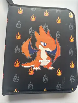 Pokemon TCG Card and Charmander Binder Set Over 200 Cards, In Protective Sleeves - Image 1