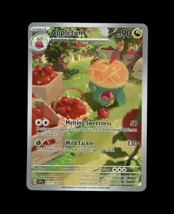 2024 Pokemon SURGING SPARKS APPLETUN ILLUSTRATION RARE HOLO 211/191 NM! - Image 1