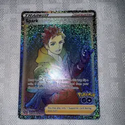 Pokemon GO Spark 085/078 Rainbow Secret Rare Trainer TCG NM/MT Condition - Image 1