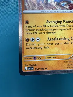 Pokemon 114/198 Lucario Cosmo Foil Stamped NM Promo - Image 4