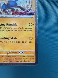 Pokemon 114/198 Lucario Cosmo Foil Stamped NM Promo - Image 5
