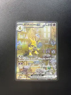 Pokemon Alakazam ex #201/165 Eng Scarlet & Violet 151 Special Illustration Rare - Image 1