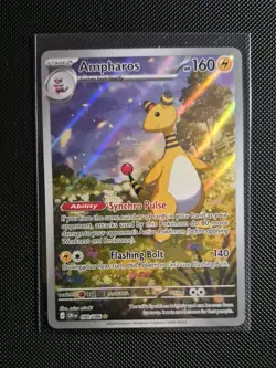 Pokemon TCG Ampharos Chaos Rising Illustration Rare 90/86 Near Mint - Image 1