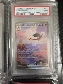 Pokemon Charizard ex 199/165 MEW EN PSA 9 Special Illustration Rare 2023 - Image 1