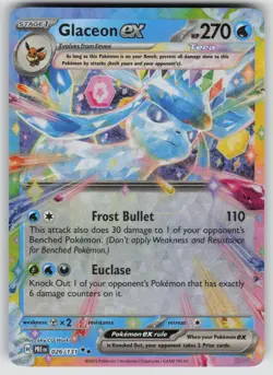 Glaceon ex 026/131 Holo Double Rare Prismatic Evolutions Pokemon Near Mint - Image 1