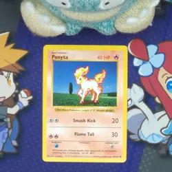 Ponyta 60/102 HP WOTC Base Set:Shadowless Pokemon TCG Non-Holo Common - Image 1