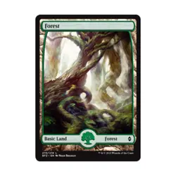 WOTC MTG Battle for Zendikar Forest #270 (Expanded Border) (C) (Foil) EX - Image 1