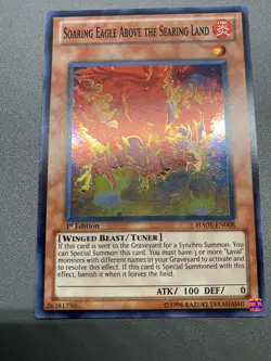 Yu-Gi-Oh! Soaring Eagle Above The Searing Land Super 1st Edition HA05-EN008 MP - Image 1