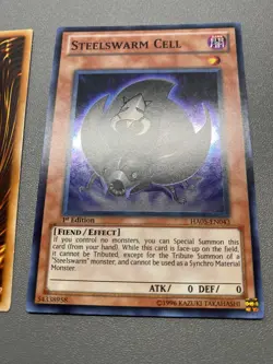 Yugioh 2X Steelswarm Cell 1st Edition Super Rare HA05-EN043 MP - Image 4