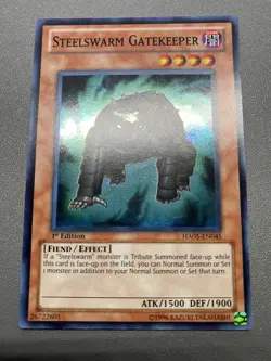 Yu-Gi-Oh! Steelswarm Gatekeeper Super Rare 1st Edition HA05-EN045 MP - Image 1