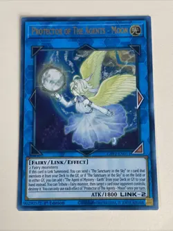 Yugioh Protector of the Agents Moon x 3 - 1st Edition Ultra Rare NM Free Holo B - Image 3