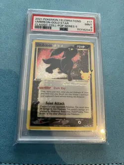 Pokemon TCG: Umbreon Gold Star 17/17 Celebrations PSA 9 25th Anniversary - Image 1