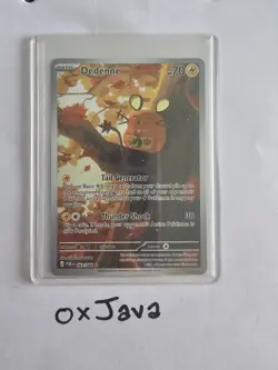 Pokemon TCG Dedenne 093/088 - Perfect Order IR Illustration Rare Card - Image 1
