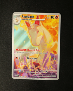 Pokemon Card TCG - Rapidash 189/182 - Destined Rivals - Illustration Rare - NM ⭐ - Image 1