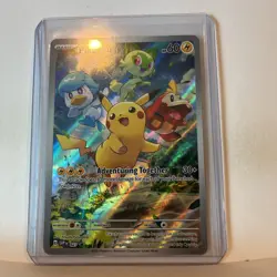Pokemon Paldea Evolved PIKACHU 027 ETB Adventuring Together Promo Card Mint - Image 3