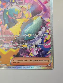 Pokemon Trainer Supporter Canari Full Art Holo Card 291/217 English - Image 5