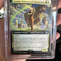 Garnet, Princess of Alexandria - Ext Art- Final Fantasy IX MTG CGC Pristine 10 - Image 2