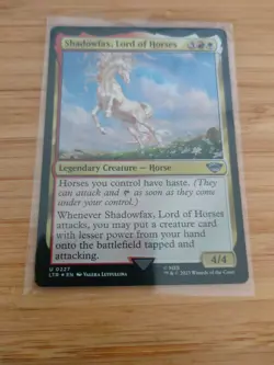 MTG Shadowfax, Lord of Horses (FOIL) 0227 Lord of the Rings M/NM Free UK P&P - Image 1