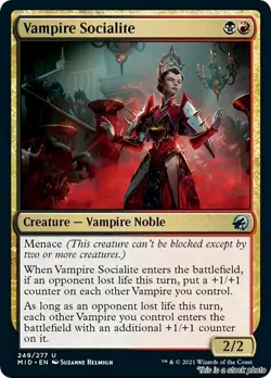 MTG Vampire Socialite [MID - 249] LP - Image 1