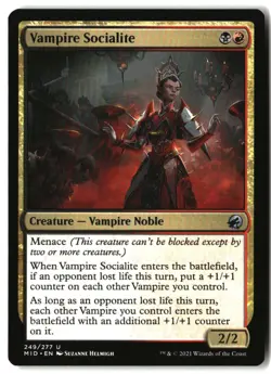 MTG Vampire Socialite [MID - 249] LP - Image 2