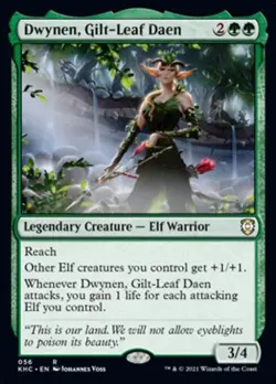 Dwynen, Gilt-Leaf Daen - Near Mint MTG Commander 2021 Kaldheim - Image 1