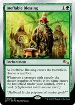 1x Ineffable Blessing (VAR: F - "...sundry goods") MTG Regular NM, English Unsta - Image 1
