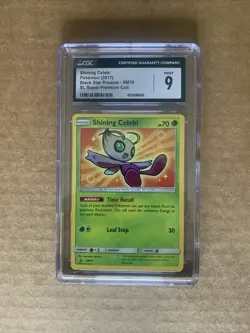 CGC 9 NM/MINT Shining Celebi Legends Premium Coll. Promo Pokemon Card SM79 - Image 1