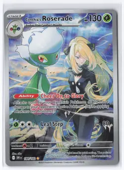 Pokemon TCG Cynthia's Roserade 184/182 Destined Rivals NM - Image 1