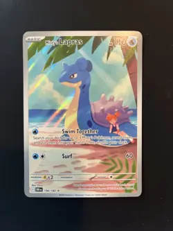 Pokemon Misty’s Lapras Illustration Rare Holo 194/182 Sv10 Destined Rivals - Image 1