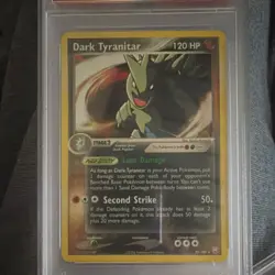Pokemon 2004 Dark Tyranitar EX Team Rocket Returns 20/109 Rare PSA 10 - Image 2