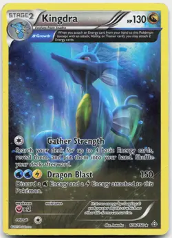 Kingdra 108/160 Holo Rare Primal Clash Pokemon Holo Heavily Played - Image 1