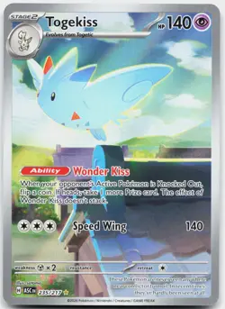 Togekiss 235/217 Illustration Rare Ascended Heroes Pokemon Near Mint - Image 1
