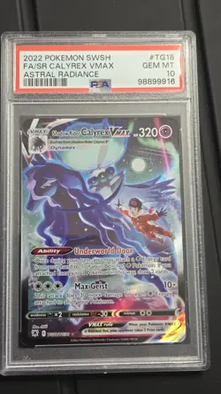 Pokemon - Shadow Rider Calyrex Vmax TG18 * GEM MINT PSA 10* Astral Radiance - Image 1