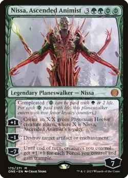 MTG Nissa, Ascended Animist (175/530) Phyrexia All Will Be One NM - Image 1