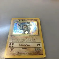 Pokemon Machamp Holo Rare 1ST EDITION Base Set 8/102 - Image 3