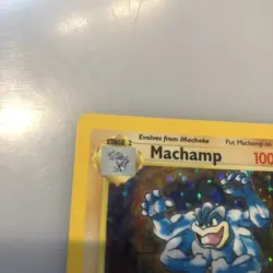 Pokemon Machamp Holo Rare 1ST EDITION Base Set 8/102 - Image 5