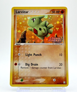 Larvitar 63/109 EX Team Rocket Returns 2004 English Reverse Holo Pokemon LP - Image 1