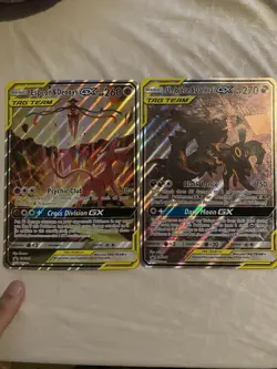 Umbreon Darkrai Tag Team Jumbo and Espeon Deoxys Tag Team Jumbo Pokemon Set - Image 1