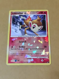 Chimchar 12/17 Cracked Ice Reverse Holo POP Series 8 Pokemon English MP - Image 2