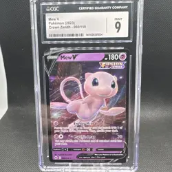 The Pokemon Company Mew V Crown Zenith 060/159 Holo Rare EN 2023 CGC 9 - Image 1