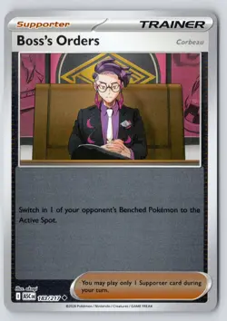 Boss's Orders [Corbeau] 183/217 Uncommon Ascended Heroes Reverse Holo Near Mint - Image 1