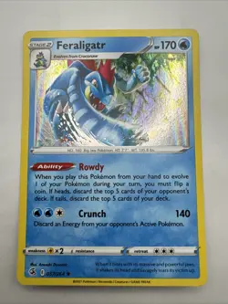 Pokemon TCG Feraligatr Fusion Strike 057/264 Holo Holo Rare - Image 1