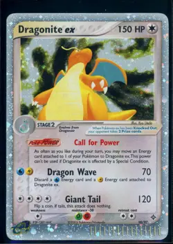 Pokemon EX DRAGON - #90/97 Dragonite ex - Ultra Rare Holo - ENG - SWIRL - HP - Image 1