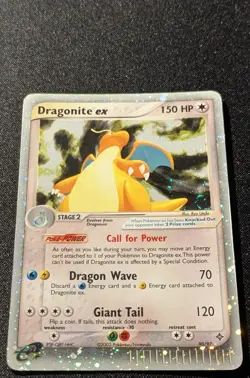 Pokemon EX DRAGON - #90/97 Dragonite ex - Ultra Rare Holo - ENG - SWIRL - HP - Image 4